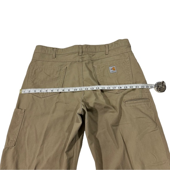 Carhartt Cat 2 Flame Resistant Tan Canvas Cargo Jeans Pants Sz 38x34 7 Pockets - Picture 12 of 15